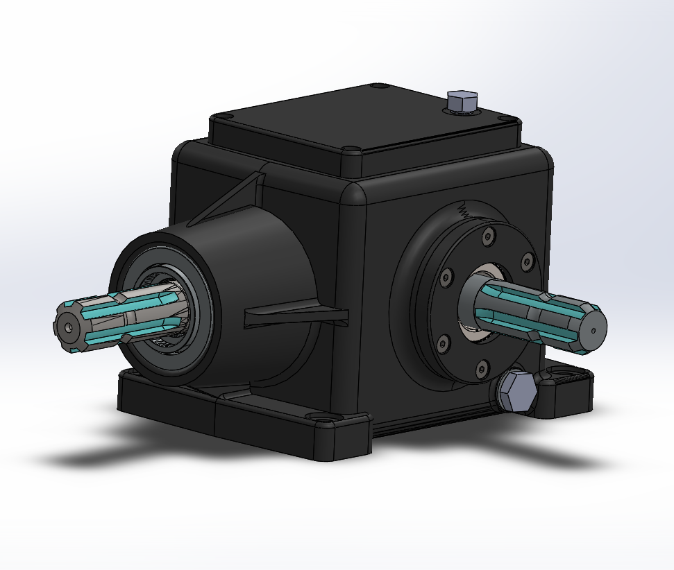 Bevel Gear Box�F�X݆��3D��ģ�D�� Solidworks�OӋ