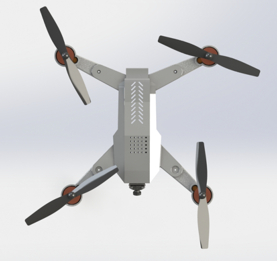 Quadcopter drone������o�˙C����ģ��3D�D�� Solidworks�OӋ
