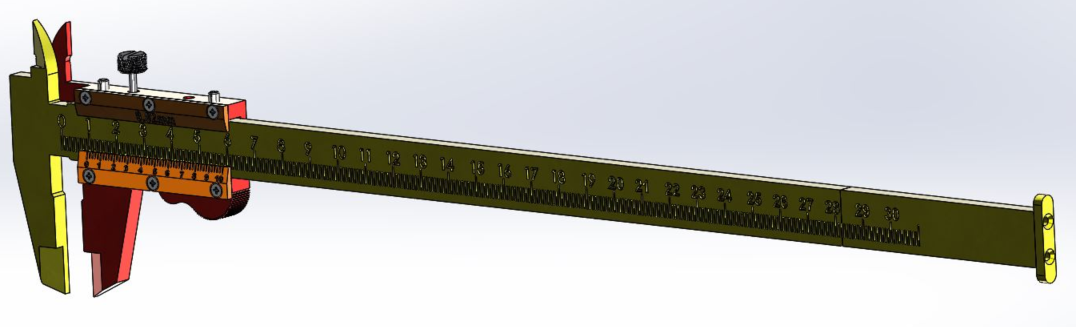 300mm���ߺ���ģ��3D�D�� Solidworks�O(sh��)Ӌ