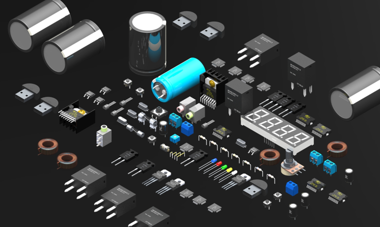 ELECTRONIC COMPONENTS�������Ԫ�����Sģ�ͼ� Solidworks�OӋ