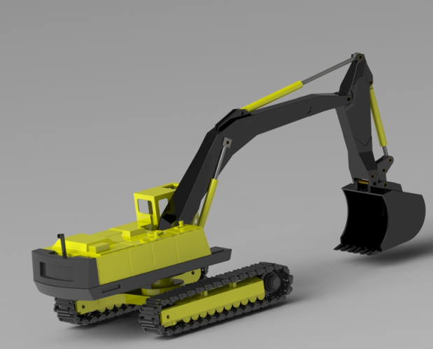 JCB (EXCAVATOR)�Ď��ھ�C3D��ģ�D�� Solidworks�OӋ