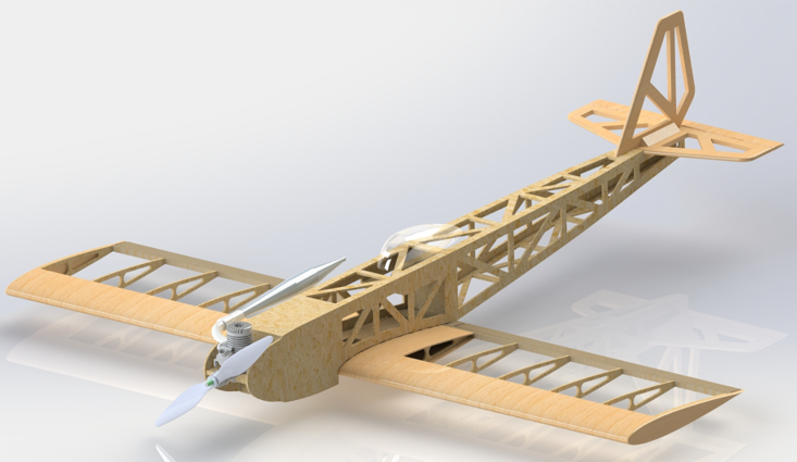 THUNDERBROL RC Plane�b�غ�ģ�Y��3D�D�� Solidworks�OӋ