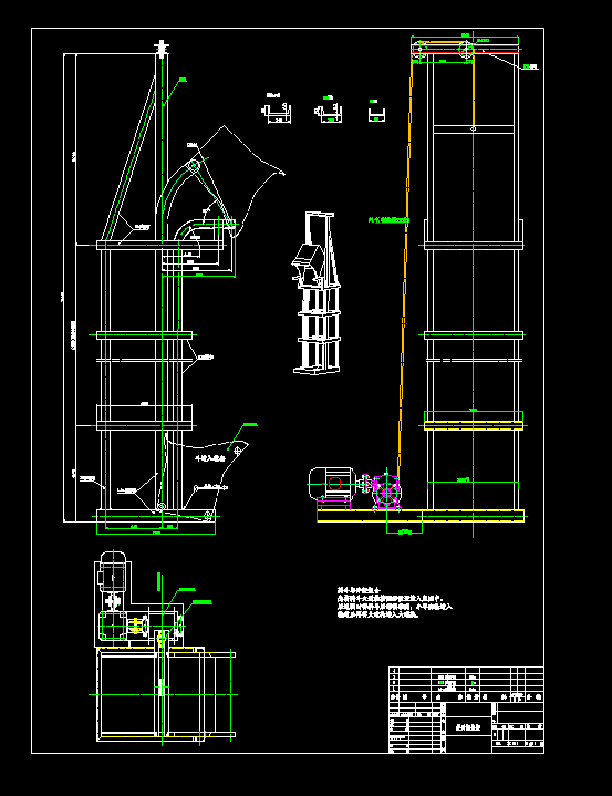 ���߶�9440mm����������CAD�D