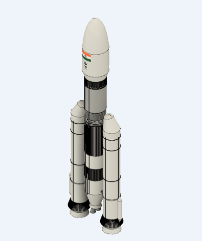 GSLV MK3ӡ�Ⱥ���������ģ��3D�D�� STEP��ʽ