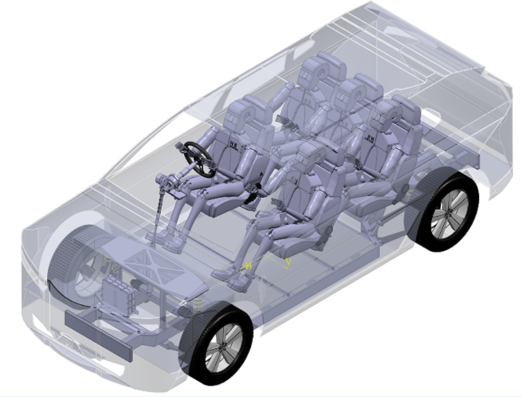 SUV chassis��5��(g��)��λSUV�ױP(p��n)�Y(ji��)��(g��u)3D�D�� IGS��ʽ