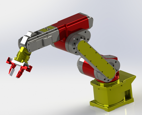 Robot Arm���A�֙C(j��)��(g��u)�ęC(j��)е��3D��(sh��)ģ�D�� Solidworks�O(sh��)Ӌ(j��)