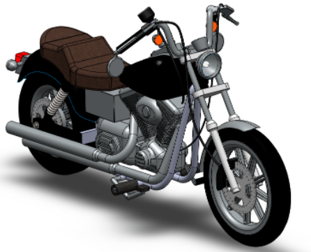 Harley Davidson FS2Ħ��܇����ģ��3D�D�� Solidworks�O(sh��)Ӌ(j��)