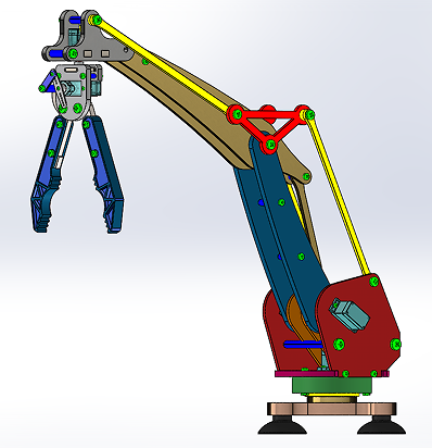 Robotic Arm 374���יCе�۽Y��3D�D�� Solidworks�OӋ