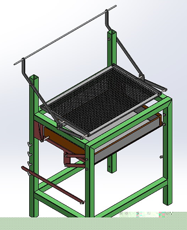 Rotating BBQ GrillD(zhun)3DD SolidworksOӋ STEP