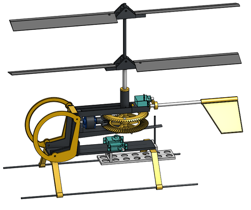 Coaxial RC UW Helicopterͬ�S�b��ֱ���C���ģ�ͽY��3D�D�� STEP��ʽ