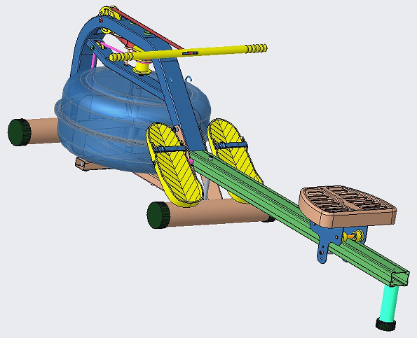 rameur�����C��3D��ģ�D�� creo�OӋ ��STP IGS��ʽ