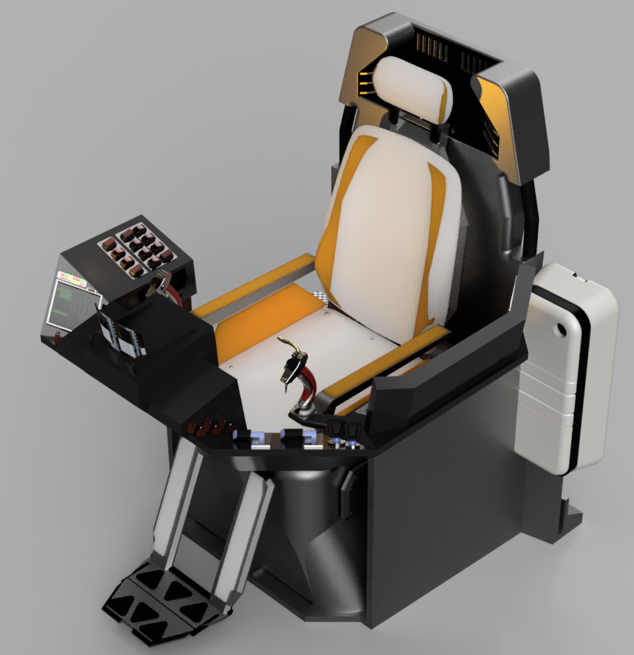 Cockpit�ƻ��{�œģ��3D�D�� Fusion360�O(sh��)Ӌ(j��) f3d SKP STEP��ʽ