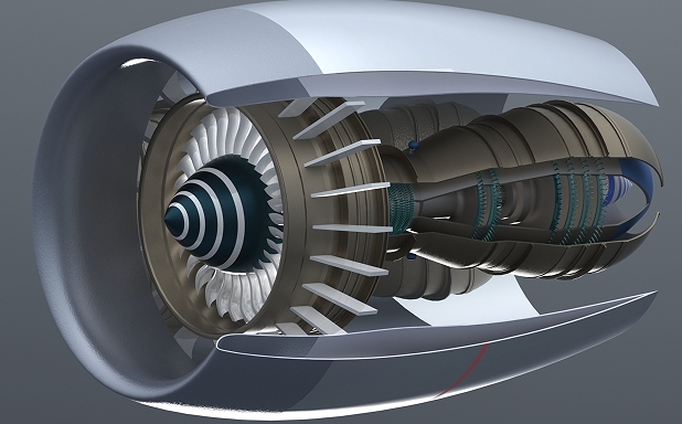 Turbofan Jet����ʽȼ��݆�C3D��ģ�D�� Solidworks�OӋ ��STEP