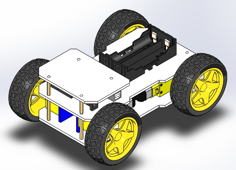 Wheeled Robot��݆����С܇3D��ģ�D�� Solidworks�OӋ