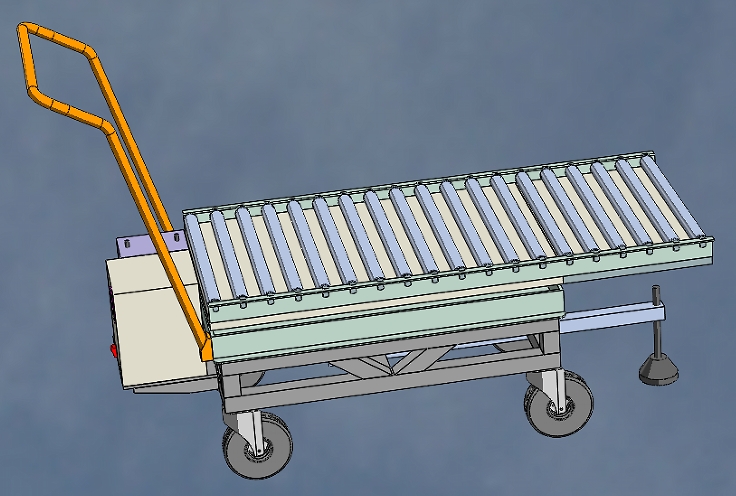 hydraulic lift truck�Ƅ�(d��ng)ʽҺ������܇3D��(sh��)ģ�D�� STP��ʽ