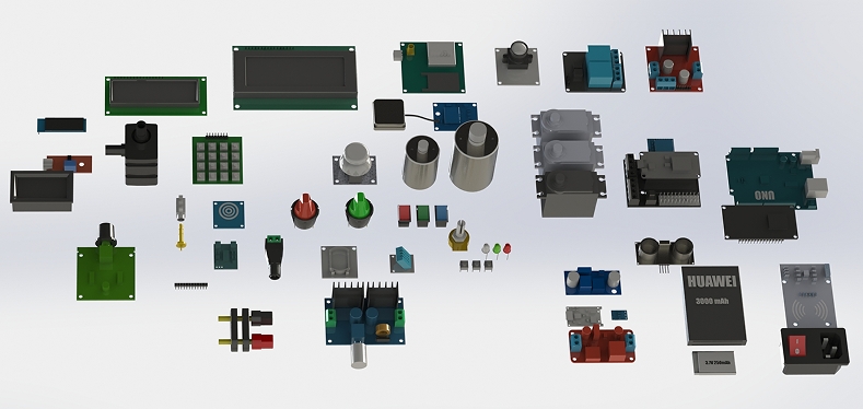 һЩarduino���Ԫ��(GPS �ٿv�U �|���� ��ģ�K��)3D�D�� STEP��ʽ