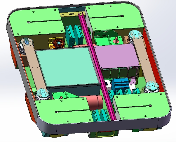 ����ʽAGVС܇3D��(sh��)ģ�D�� Solidworks18�O(sh��)Ӌ(j��)