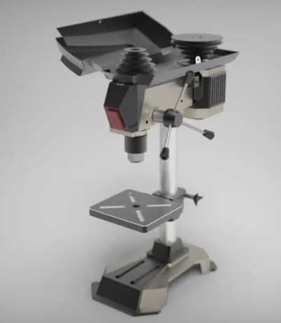 Futuristic Drill Pressِ������@�C3D��(sh��)ģ�D�� Solidworks�OӋ