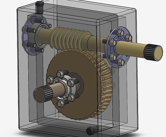 Worm Gear Box�����͵�΁�U��3D��ģ�D�� Solidworks�OӋ