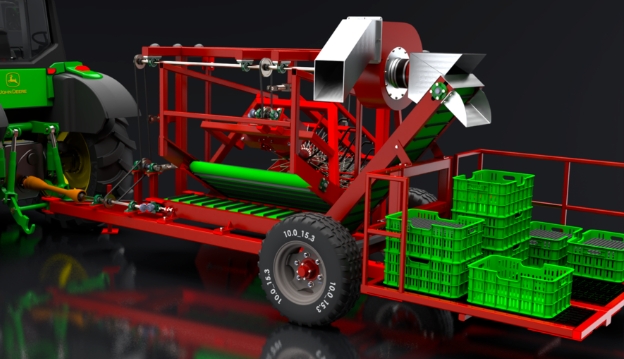 Fruit harvesterˮ���ի@�C3D��ģ�D�� STEP��ʽ