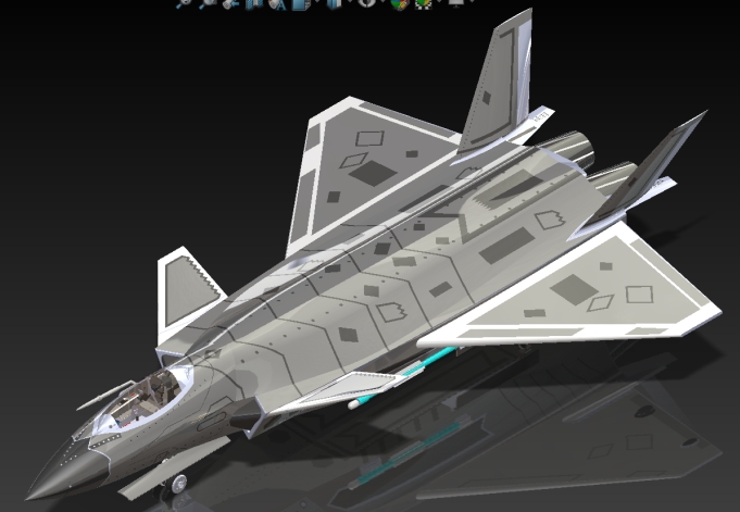 Chengdu J-20 ��-20�[���(zh��n)���C3D��(sh��)ģ�D�� Solidworks�O(sh��)Ӌ