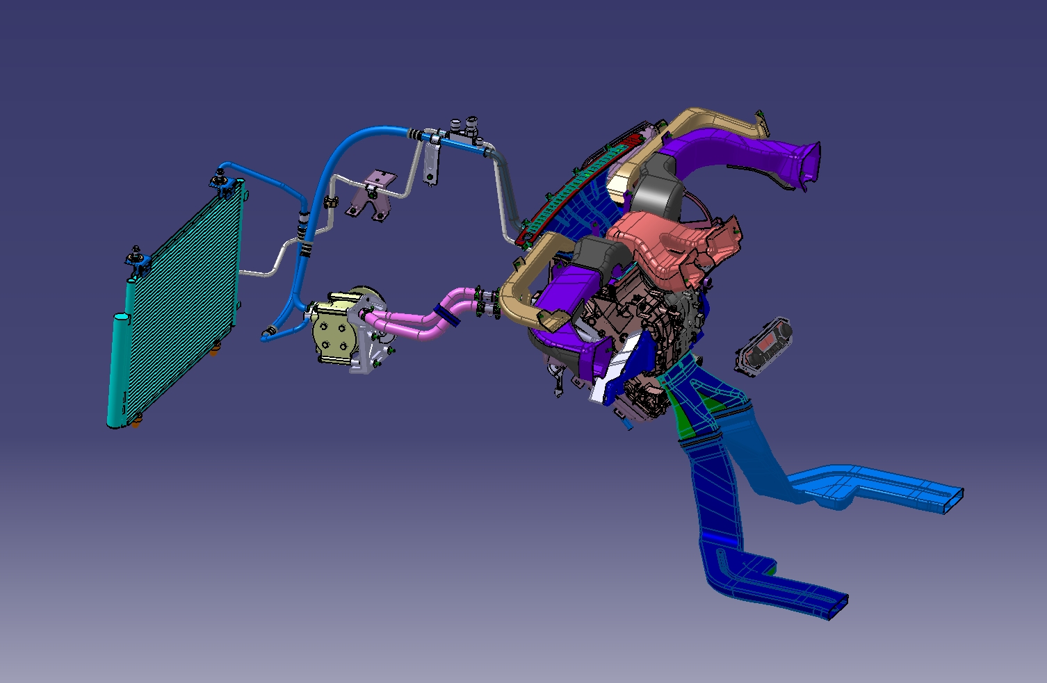 Automotive air conditioning system܇{ϵy3DģD STPʽ