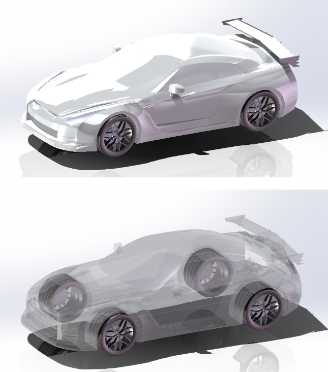 Nissan GTR܇(ch)(jin)⚤3D(sh)ģD IGSʽ