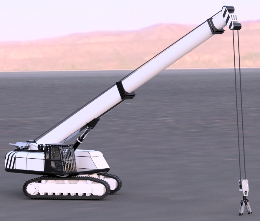 crawler crane�Ď����Ď����ؙC3D��ģ�D�� STEP��ʽ