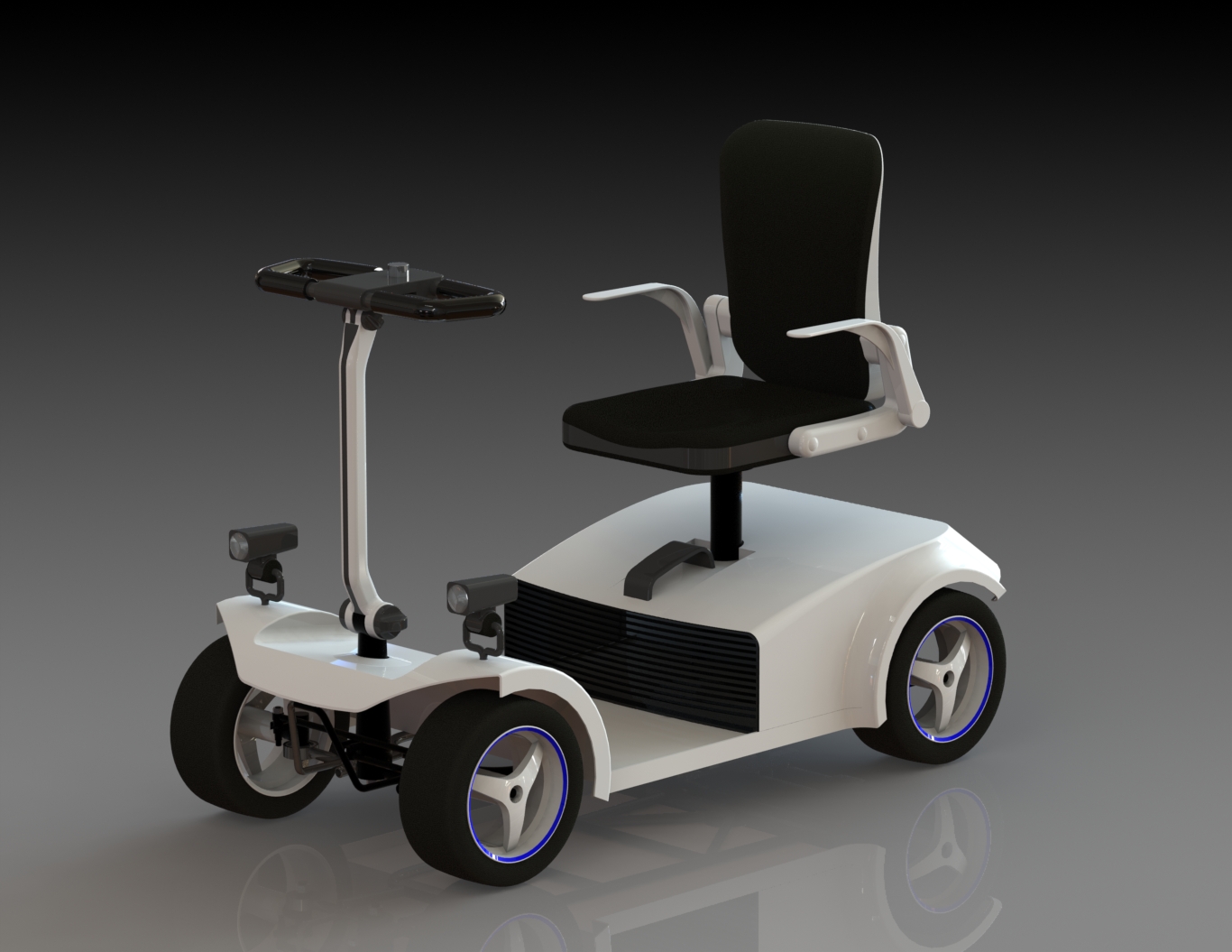 Mobility Scooter늄Ӵ���܇3D��ģ�D�� STEP IGS��ʽ
