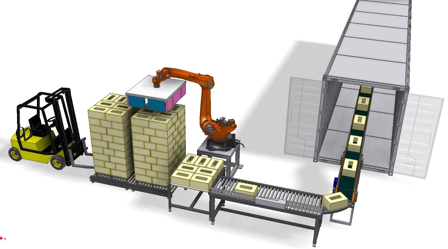 AUTO UPLOAD BOXS TO CONTAINER؛a\3DģD STPʽ