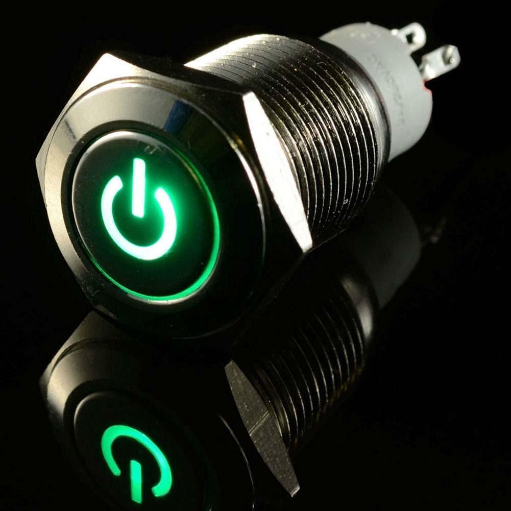 ���� LED �l���]�i 16mm �Դ���o ON-OFF �_�P 12V