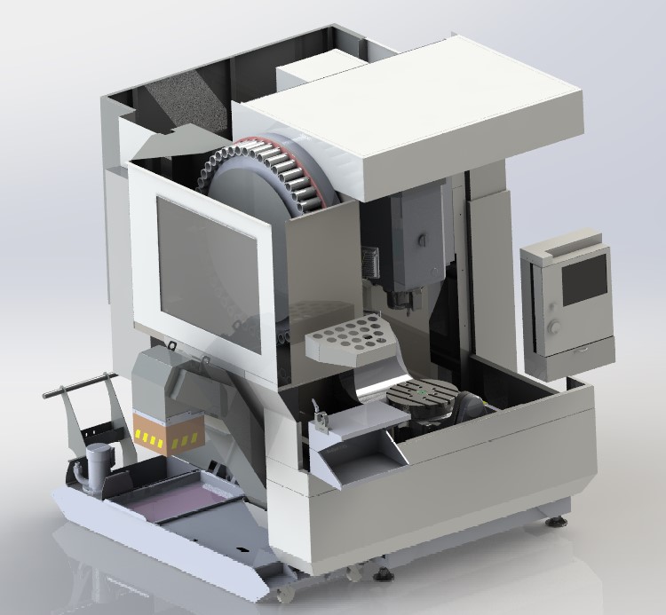 HAAS UMC 500SS�C���ӹ���������3D�D�� x_t��ʽ