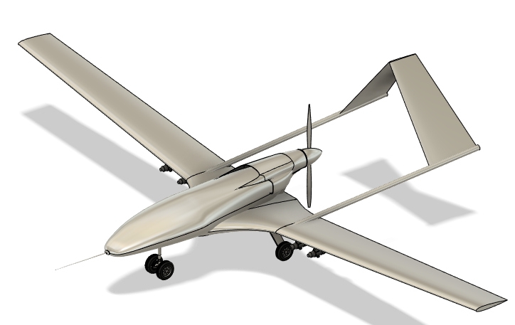 ������Bayraktar TB2�o�˙C3D��ģ�D�� FUSION360�OӋ ��STEP