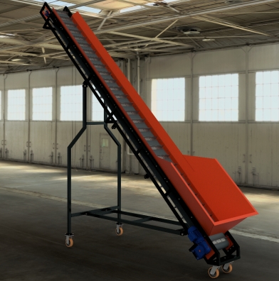 Inclined Conveyor Belt with Flight���ΰ�ăAбݔ�͎�3D�D�� igs��ʽ