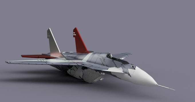 Mikoyan MiG-35�׸�35��(zh��n)���Cģ��3D�D�� Fusion360�OӋ