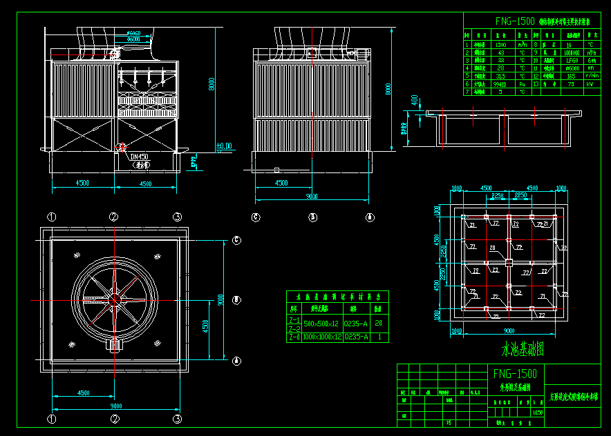 1500��ˮ��cad�O(sh��)Ӌ(j��)�D