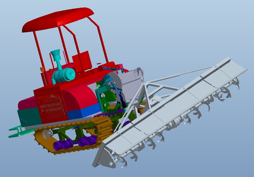 crawler tractor�Ď����������C3D��(sh��)ģ�D�� STP��ʽ