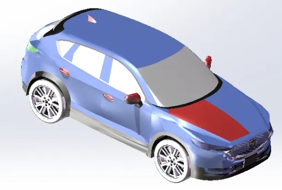 Mazda CX5�R���_�o����SUV����ģ��3D�D�� igs  bip��ʽ