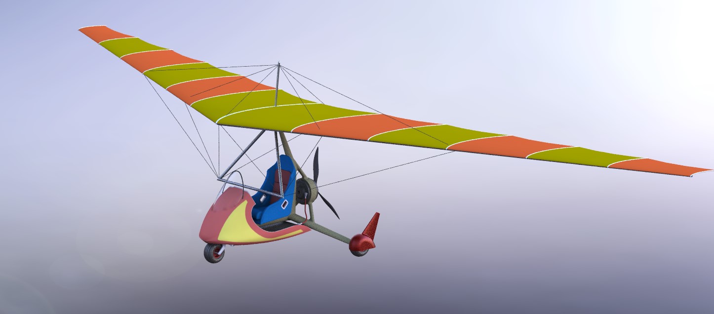 ULM TRIKE�����w����3D��ģ�D�� STEP��ʽ