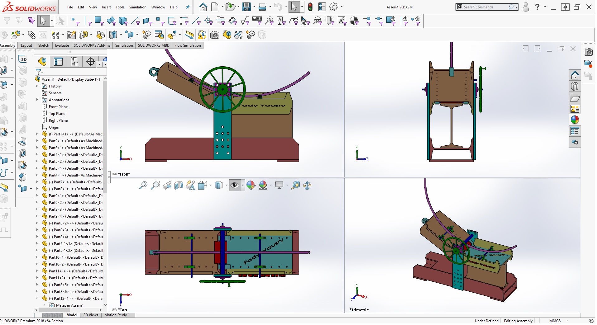 Bending Machine�ۏ��C���ۙC�Y��3D�D�� Solidworks�OӋ