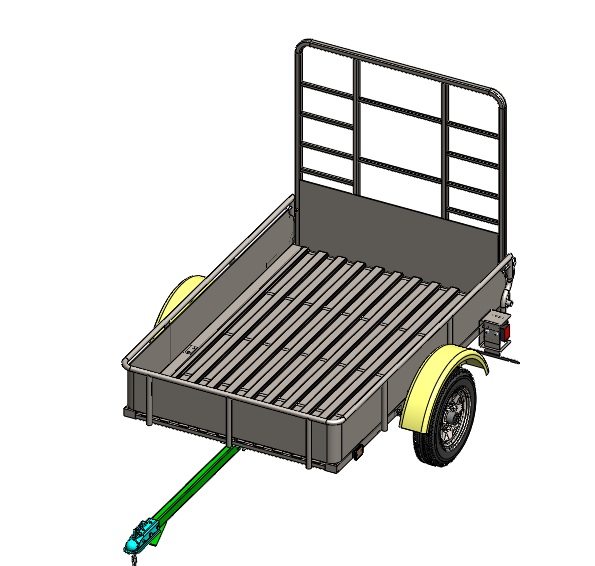 pickup-trailerƤ����܇3D��(sh��)ģ�D�� IGS��ʽ