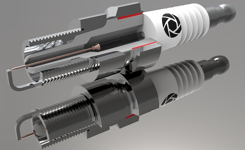 apark+plug�����Y(ji��)��(g��u)3D�D��+Solidworks�O(sh��)Ӌ(j��)