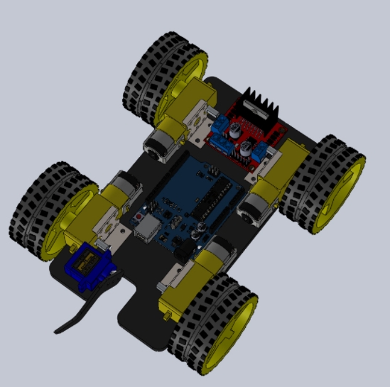4WD+ArduinoС܇�ױP3D�D��+STEP��ʽ