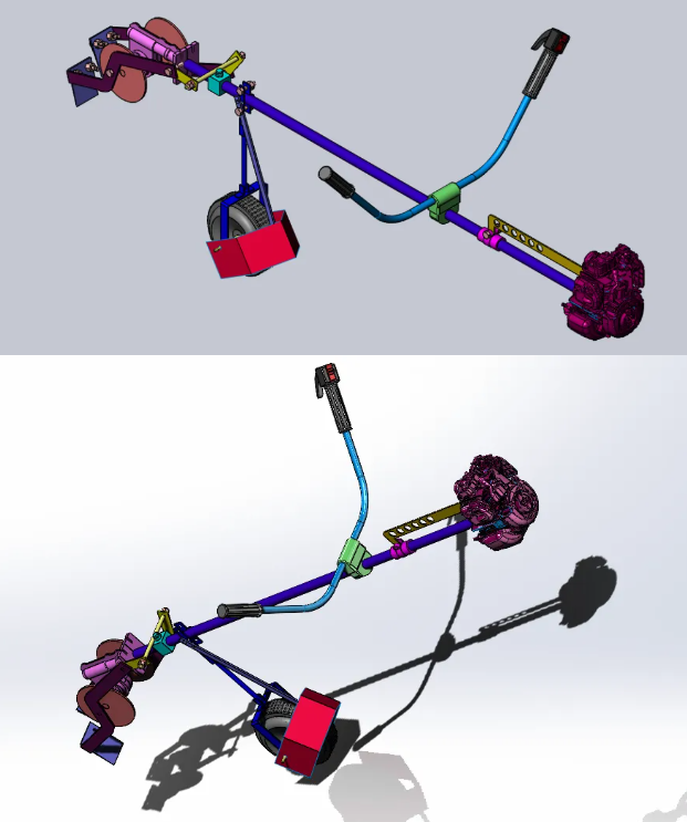 brush cutter��ľ�޼�����ľ����C3D��ģ�D�� Solidworks�OӋ