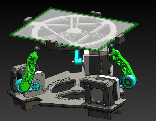 3+DOF�����ɶ���ƽ��ƽ�_�Y��3D�D��+Solidworks�OӋ