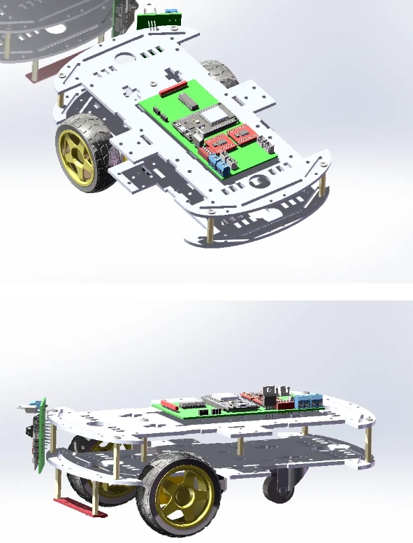 line-follower-robot-carֱ�����S����С܇3D�D�� igs��ʽ