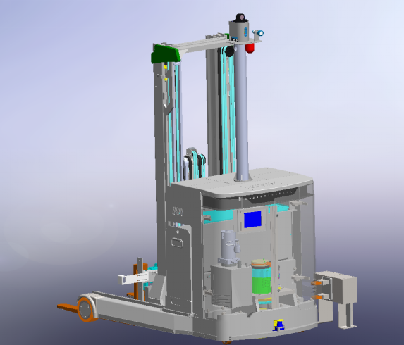 1.5����܇AGV���Sģ�͈D�� Solidworks�OӋ