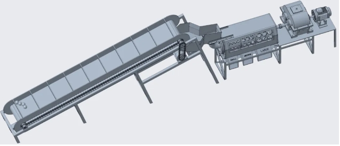 fruit sorting machineˮ���֒��C(j��)ˮ�����x�C(j��)3D�D�� STP��ʽ