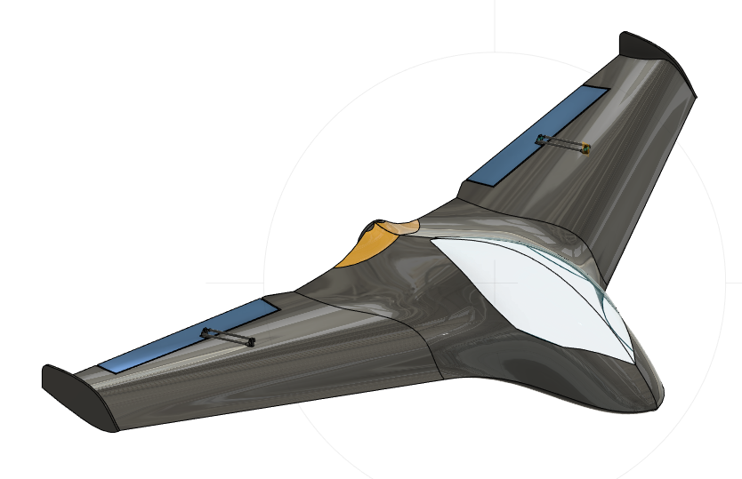 Fixed Wing Drone�̶���o�˙C3D��ģ�D�� STEP��ʽ