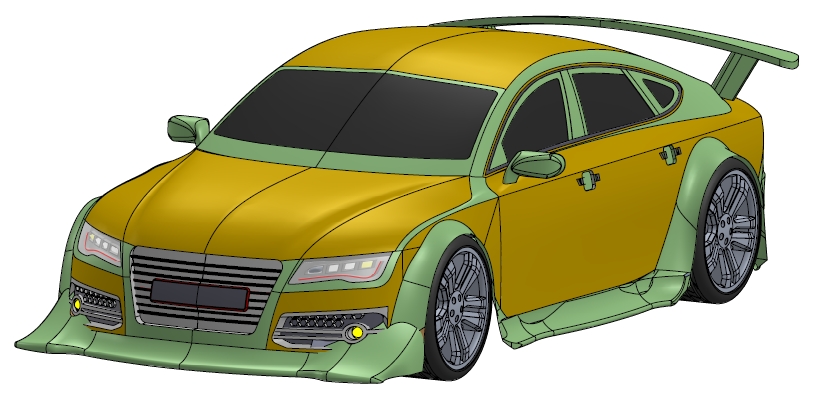 Audi RS7 GT�I܇����3D�D�� STEP��ʽ